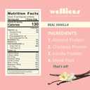 Wellious Almond Vegan Protein Powder, Vanilla, 18g Protein, Soy-Free (EXP 08/14/28)