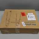 HolyHeal Folding Walkers for Seniors with 2 Skis and 5" Wheels, Lightweight Adult Rolling Walker, Supports Up to 350 Pounds, Adjustable Height, Aluminum Standard Walker, Silver