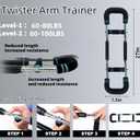Twister Arm Trainer, 40-100lb Adjustable Twister Arm Chest Workout Equipment for Men & Women, Adjustable Forearm Strengthener, Portable Spring Resistance for Home Fitness.