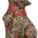 2" Dragon Blood Stone Crystal Wolf Figurine Healing Stones Sparkly Wolf Animal Carvings Collectible Decor Statue Carved Sculpture Ornaments Gifts