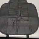 Car Seat Bottom Cover, Semi-Wrap Non-Slip Leather Car Seat Cover, Comfortable Breathable Auto Front Seat Bottom Cushion with Pocket, Universal Interior Car Accessories (Black), 1 pcs