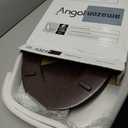 Elongated Toilet Seat Molded Wood Toilet Seat with Zinc Alloy Hinges, Easy to Install also Easy to Clean, Anti-pinch Wooden Toilet Seat by Angol Shiold (Elongated, Dark Brown)