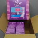 Poise Ultra Thin Incontinence Pads & Postpartum Pads for Bladder Leaks, 4 Drop Moderate Absorbency, Long Length, 144 CountPackaging May Vary