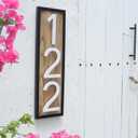 8 Inch Large Floating House Numbers, White Modern House Number for Outside, Home Address Numbers for Outdoor Garage Gate Wall Street (2)