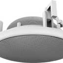 Splin Ceiling Embedded Mount Stand Compatible with Smart Speaker Alexa Echo Dot 3rd gen. —Amazon— or Nest Mini —Google— Model Classic Built-in (White) — Metal Grille