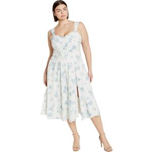 City Chic Women's Plus Size Dress - Marylou Print (Etched Bud, Size 22 Plus)