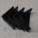 uxcell Inside Corner Bracket Gusset, 80mm x 80mm for 4040 Series Aluminum Extrusion Profile, 4 Pcs (Black)