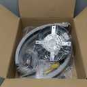 ZMISHIBO Ceiling Fans with Lights and Remote, 19.7'' Low Profile Ceiling Fan, 3000-6000K Dimmable Modern Flush Mount LED Fan Light, 6 Wind Speeds, Black Fandelier Ceiling Fans for Bedroom