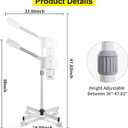 Professional Facial Steamer, Hot Mist Spray with Ozone, Vaporizador Face Steamer for Esthetician, Face Steam Machine
