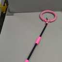 Skip Ball, Portable Foldable Colorful Flash Wheel Swing Ball, Kids Toys for Girls & Boys, Sports Fitness Toys for Kids & Adults. Gifts for Mom Women & Girls Toys Age 5-10 Years (Pink)