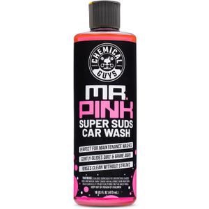 Chemical Guys Mr. Pink Car Wash Soap - 16 oz Super Suds Foaming Car Wash Soap for Cannon, Blaster, or Bucket Washing - pH Balanced, Safe on Wax, Sealant, Ceramic, and Clear Coat Finishes