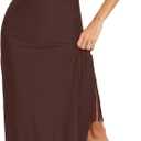 Aigeman Women Vintage Flapper Dresses 1920s Great Gatsby Halter Fringed Maxi Dress Tassels High Split Formal Dress, M