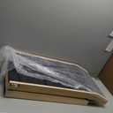 Dog Ramp for Bed, 64" Long Foldable Pet Ramp for Small Large Dogs, Dog Ramps for High Beds Car, High Traction with Platform 6 Adjustable Heights 24" to 30" Up to 220LBS, Wood (64"X 17inch)