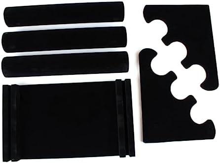SHERCHPRY Three Jewelry Display Stand Black Bracelet Necklace Organizer Elegant Holder for Bangles Watches More for Home Retail Displays