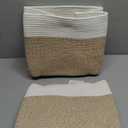 OIAHOMY Storage baskets for Shelf, Toy Storage Basket, Collapsible Storage Bins, Blanket Basket Living Room, Closet Storage for Bedroom, 16.5 x 13 x 12 Inches-Pack of 2-Brown