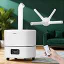 YOKEKON Humidifier Large Room 30L/7.93Gal, 5000 sq.ft Commercial Whole House Humidifier, Top-Fill Humidifiers for home with Extension Tube, Ideal for Plants, Office, Warehouse & Greenhouse