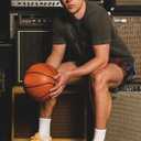 Mens Mesh Floral Shorts Art Print Butterfly Graphic Lightweight Casual Loose Designer Knee Length with Pockets (M)