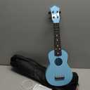 Kids Toy Ukulele 21 inch Soprano Ukelele,Musical Instrument, Ukulele Toy Gift for Children Beginners with Bag Picks Strings (Light blue)