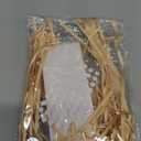 UNIQOOO 50-Pack Champagne Gold Bow Place Cards for Wedding Table Settings, Elegant Paper Name Tags for Seating Arrangement, Party Dinners, Bridal Showers, & Formal Events, 4x1.5-Inch Pre-Cut Tags