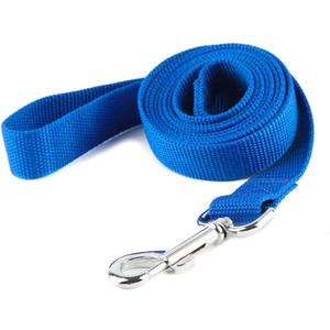 Nylon Dog Training Leash, Traction Rope, 4Ft /5 Foot /6 Feet Long, 5/8 inch 3/4 Inch 1 Inch Wide, for Small and Medium Dogs (Blue, 1'' x 20 FT)