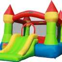 Bounceland Bounce House Castle with Basketball Hoop Inflatable Bouncer, Fun Slide, Safe Entrance Opening, UL Certified Strong Blower Included, 12 ft x 9 ft x 7 ft H