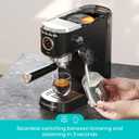 CASABREWS 5418 PRO Espresso Machine 20 Bar, Stainless Steel Espresso Maker with Milk Frother, Compact Cappuccino Machine for Home, Espresso Coffee Machine, Cafetera Espresso, Black
