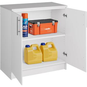 Prepac Elite 32" Storage Cabinet, White Storage Cabinet, Base Cabinet, Bathroom Cabinet with 1 Adjustable Shelf 18" D x 32" W x 36" H, WEB-3216