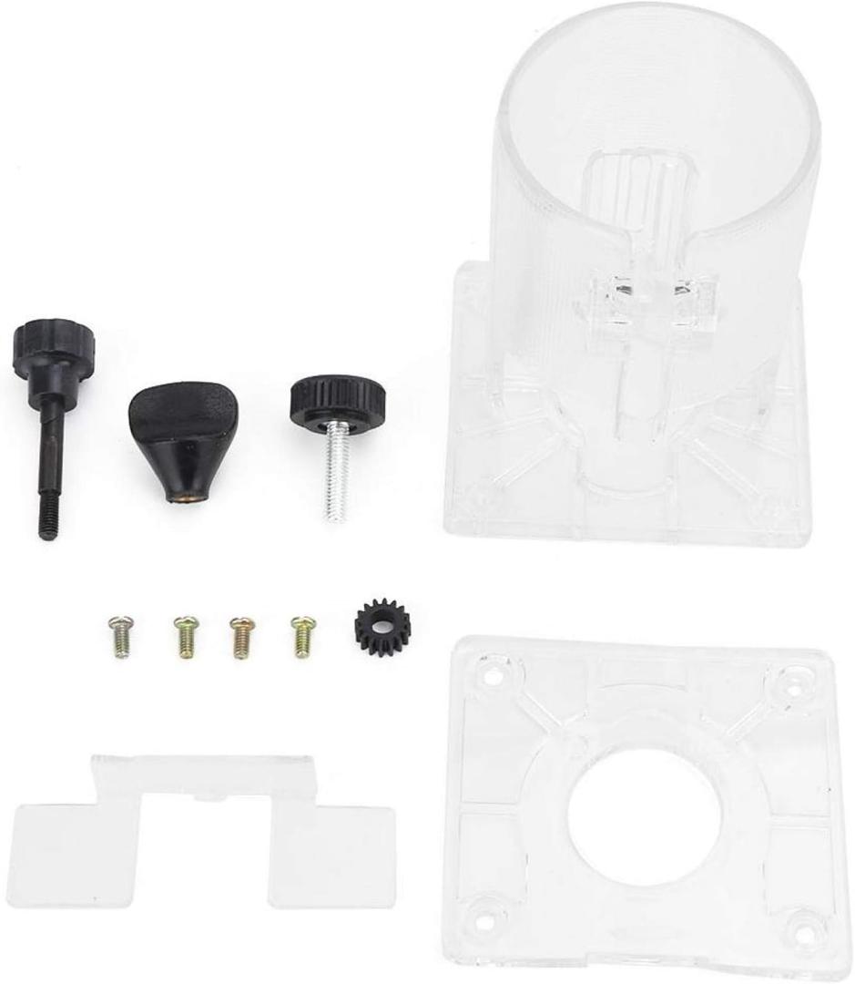 Kadimendium Woodworking Trimmer Base Plastic Router Transparent Base Power Tool Trimming Machine Protective Accessory(Thickened)