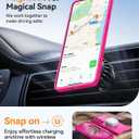 CANSHN Designed for Samsung Galaxy S26 Plus Case (6.7 inch), Upgraded [Full Camera Protection] [Compatible with Magsafe] [Translucent Matte] Shockproof Protective Phone Cover, Hot Pink