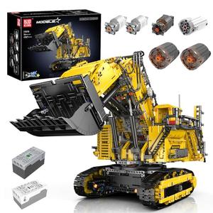Mould King 17070 Technic Control Large Excavator Building Kit, App Controlled Diggers Construction Set, Mining Excavator Construction Vehicle Building Blocks for Adults (4767 Pieces)