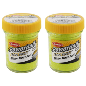 Berkley PowerBait Trout Bait, Fluorescent Yellow, Jar Pack Of 2