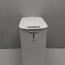 Cesun Automatic Motion Sensor Bathroom Trash Can with Lid, 2.6 Gallon Touchless Trash Bin, Smart Plastic Slim Garbage Can Small White Wastebasket for Toilet, Office, rv, Bedroom, Living Room