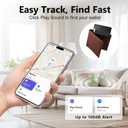 Ultra-Thin Wallet Tracker Card(iOS Only), Bluetooth Tracker Smart Card for Apple Find My iPhone Wallet GPS Tracker, Supports Wireless Charging, 10 Years Battery for Luggage, Wallets, Backpacks, Keys
