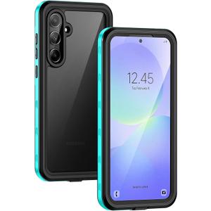 Lanhiem for Samsung Galaxy A36 (Only for A36) Phone Case, IP68 Waterproof Dustproof, Built-in Screen Protector, Rugged Full Body Shockproof Protective Cover for Samsung A36 6.7", Blue