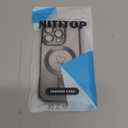 NITITOP Compatible with iPhone 16 Pro Case Cute Clear Glitter [Compatible for MagSafe] Plating Heart Sparkle Bling Magnetic Girl Women Electroplated Frame Camera Protection Back Cover - Black