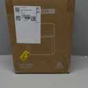 Mbillion Kitchen Compost Bin Hanging Trash Can with Lid 2.1 Gallon Stainless Steel Garbage Can for Kitchen Cabinet Door Mounted Trash Can Under Sink Door RV Bathroom,White