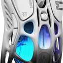 GravaStar Mercury M1 Pro Wireless Gaming Mouse, Lightweight Magnesium Alloy, 26,000 DPI, PAW3395DM Sensor, 5 Programmable Buttons, Support Wired/2.4GHz/BT, Up to 200 Hours Battery Life-Gradient Black