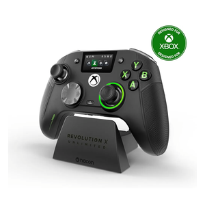 NACON Revolution X Unlimited Advanced Precision Controller Officially Licensed for Xbox Series X | S, Xbox One, Windows 10/11 PC & Android - Wired and Wireless - Charging Station