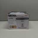 AROMA Rice Cooker, 3-Cup (Uncooked) / 6-Cup (Cooked), Small Rice Cooker, Oatmeal Cooker, Soup Maker, Auto Keep Warm, 1.5 Qt, White, ARC-363NG