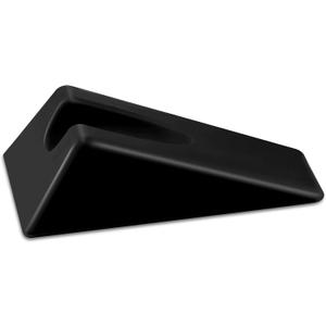 Suzile Mobilization Wedge 7.9 x 4.1 x 2 Inch Triangle Therapy Non Slip Silicone Wedge Pillow Sturdy Support for Relieve Spinal Pain Rehabilitation Tool(Black)