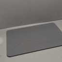 Diatomaceous Earth Bath Mat - Quick Dry, Super Absorbent & Anti Slip Shower Mat - Easy to Clean Large Stone Bath Mat for Kitchen, Bathroom - Gray Diatomite Bath Mat (23.5"x15")