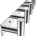 VAEHOLD Hat and Coat Wall Mount Rack - Hooks for Robes, Bags, Keys, and Towels - Bathroom Towel Hanger Organizer (Polished Chrome, T Shape 5 Hooks 1 Pack)