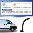 Front Door Fender Flare Trim Molding Wheel Arch Flare Molding Upper Panel Compatible with Ram Promaster 1500 2500 3500 Cargo Van 2019 2020 2021 2022 1ZT53JXWAB (Front Right Lower)