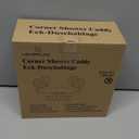 LEVERLOC Corner Shower Caddy Suction Cup, Shower Caddy Basket Powerful Suction Bathroom, Waterproof & Rustproof Organizer for Bathroom Storage, No-Drilling Removable (White)