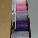 CANDWAX 3x4 Inch Advent Pillar Candles Set of 5 - Long Burning Dripless Unscented Pillar Candles - Rustic Style for Advent Wreaths, Christmas Dcor - 3 Purple, 1 Pink and 1 White Pillars