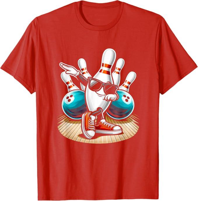 2 Pins And Ball T-Shirt (Red, XS)