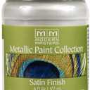 6 oz Modern Masters ME196 Pearl White Metallic Paint Collection, Satin Water-Based Decorative Metallic Paint
