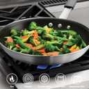 Tramontina Professional 12-Inch Non Stick Large Frying Pan, Heavy-Gauge Aluminum Skillet with Reinforced Nonstick Coating, Gray Handle, Dishwasher and Oven Safe