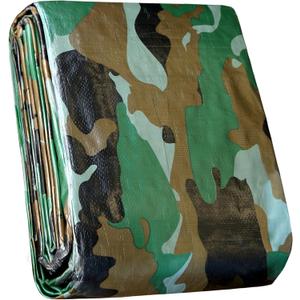 STARPYNG-7 Mil Camouflage 6x8 Feet Tarp-Multifunctional Camo Waterproof Tarpaulin-Waterproof, UV Resistant, Rip and Tear Resistant, Poly Tarpaulin with Reinforced Edges for Cover