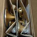 6 Pcs Brass Gold Candle Holders Set, Candelabra Tall Candle Stand, Metal Taper Candlestick Holders for Dining, Table Centerpieces & Vintage Home Decor Housewarming Gift, Mantel Decor